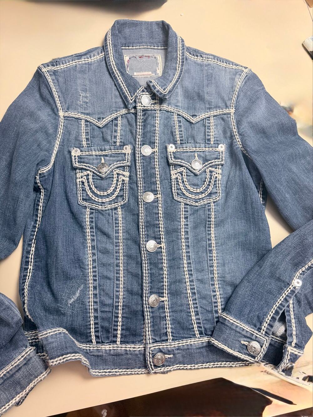 True Religion Women’s Super T-Style Denim Trucker Jacket